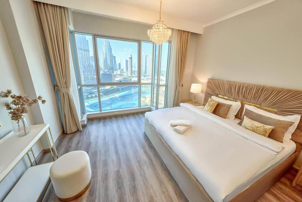 شقة Magnificent Luxury 3Br With Amazing Burj & Fountain View دبي المظهر الخارجي الصورة