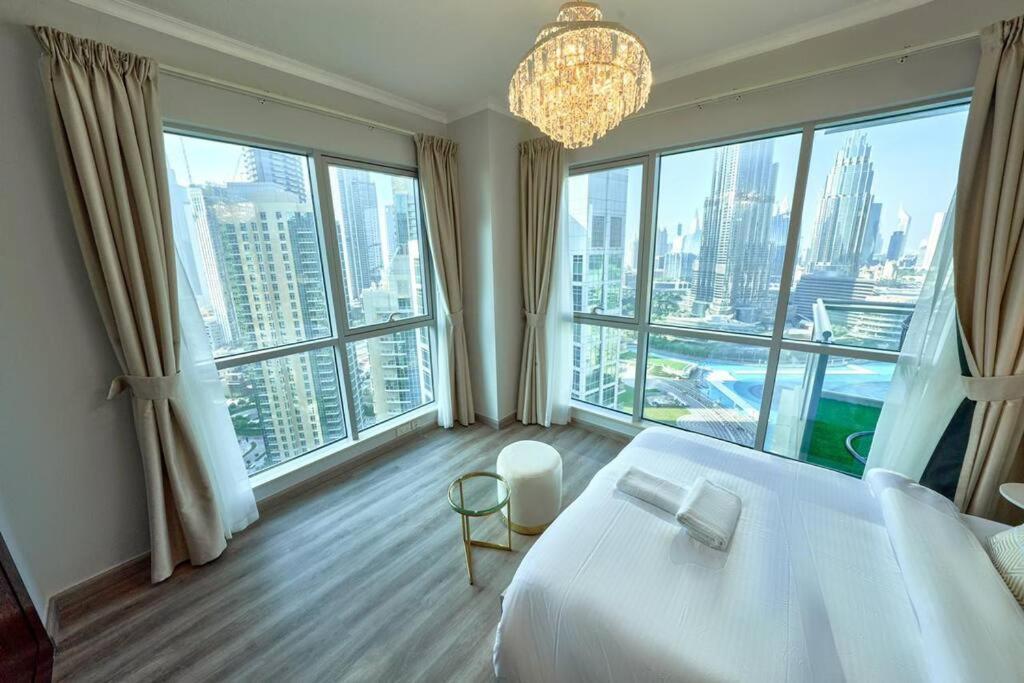 شقة Magnificent Luxury 3Br With Amazing Burj & Fountain View دبي المظهر الخارجي الصورة