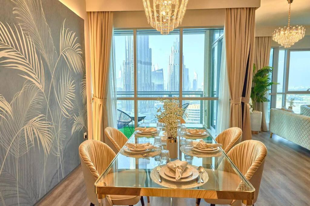 شقة Magnificent Luxury 3Br With Amazing Burj & Fountain View دبي المظهر الخارجي الصورة