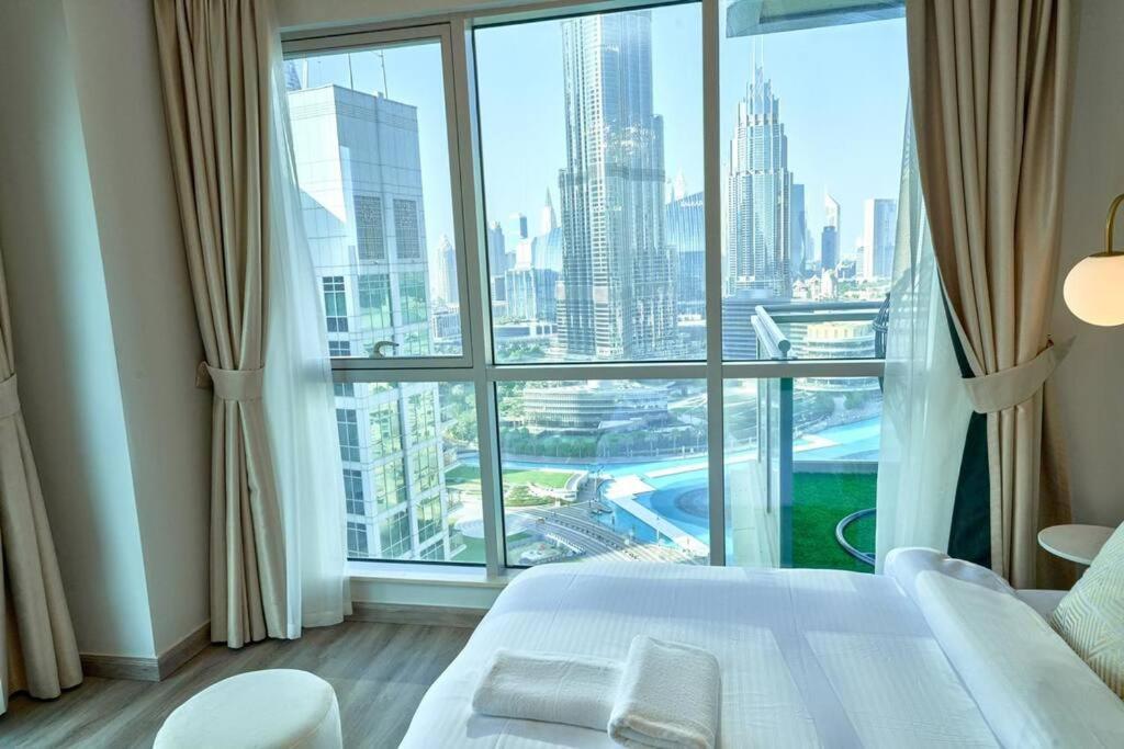 شقة Magnificent Luxury 3Br With Amazing Burj & Fountain View دبي المظهر الخارجي الصورة