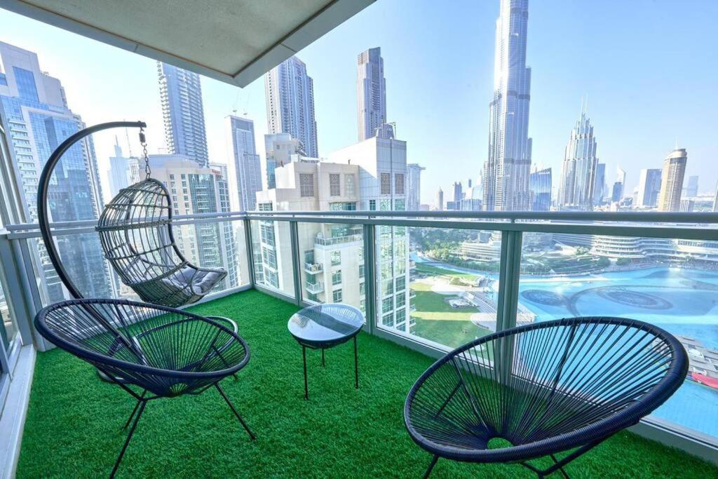 شقة Magnificent Luxury 3Br With Amazing Burj & Fountain View دبي المظهر الخارجي الصورة